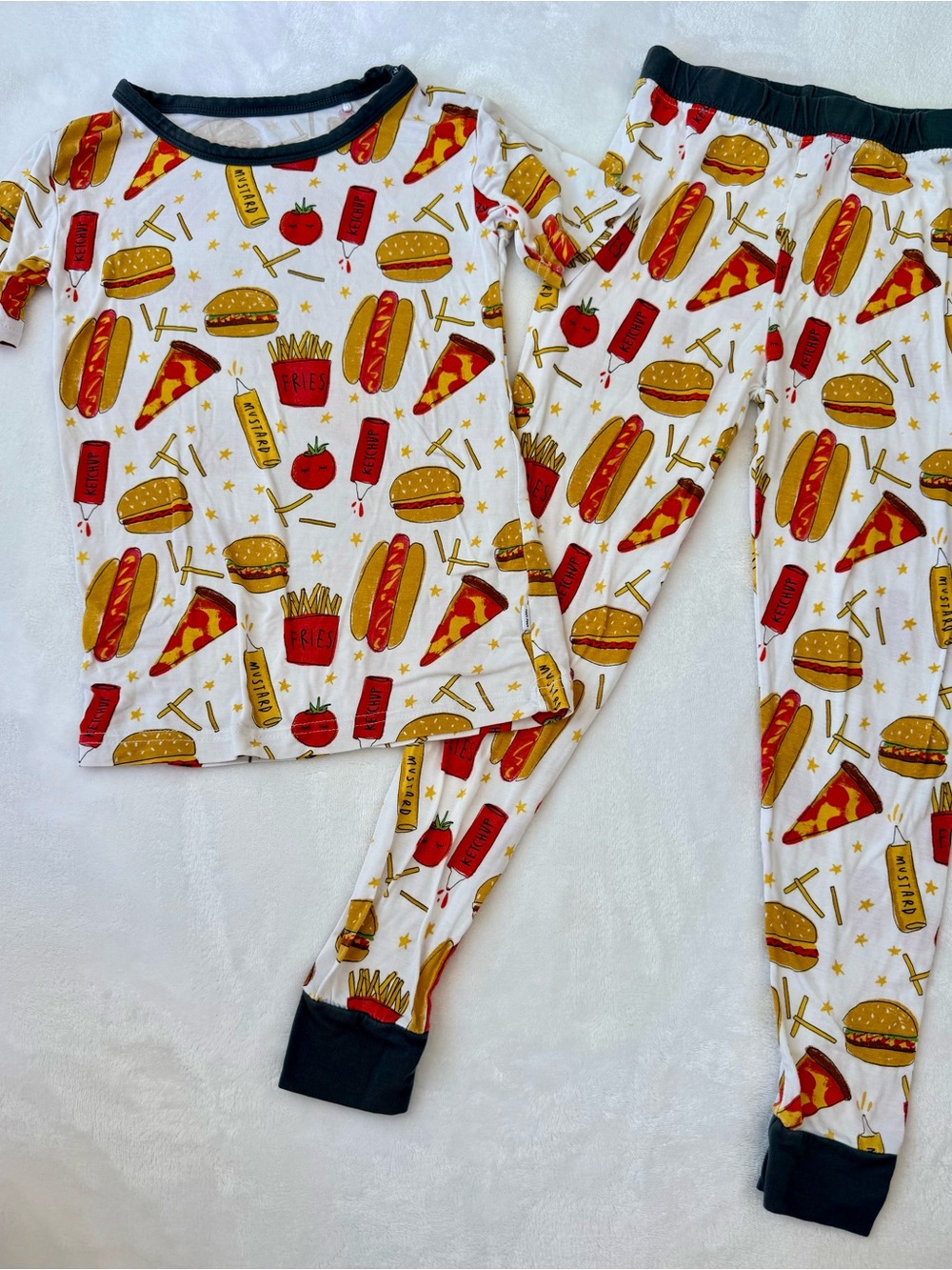 Little Sleepies Fast Food Short Sleeve Pj set (size 4T)